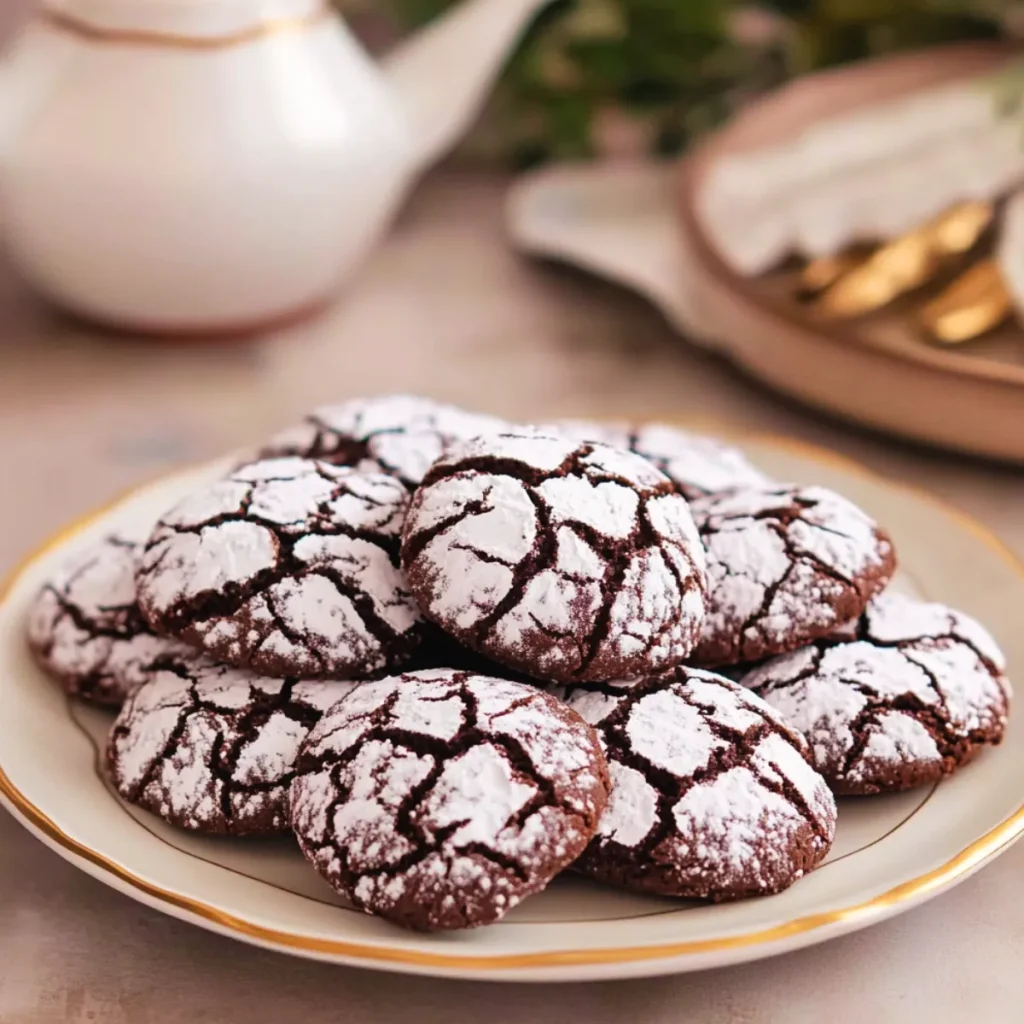 Chocolate Crinkle Cookies