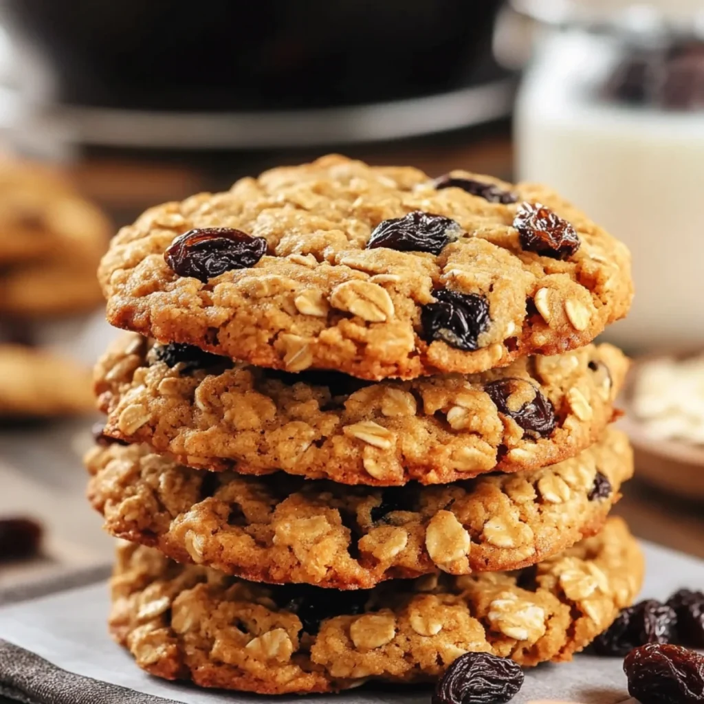 Oatmeal raisin cookies