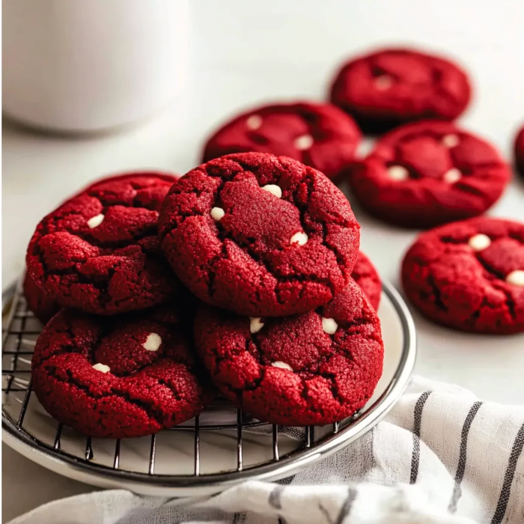 Red Velvet Chocolate Chip Cookies