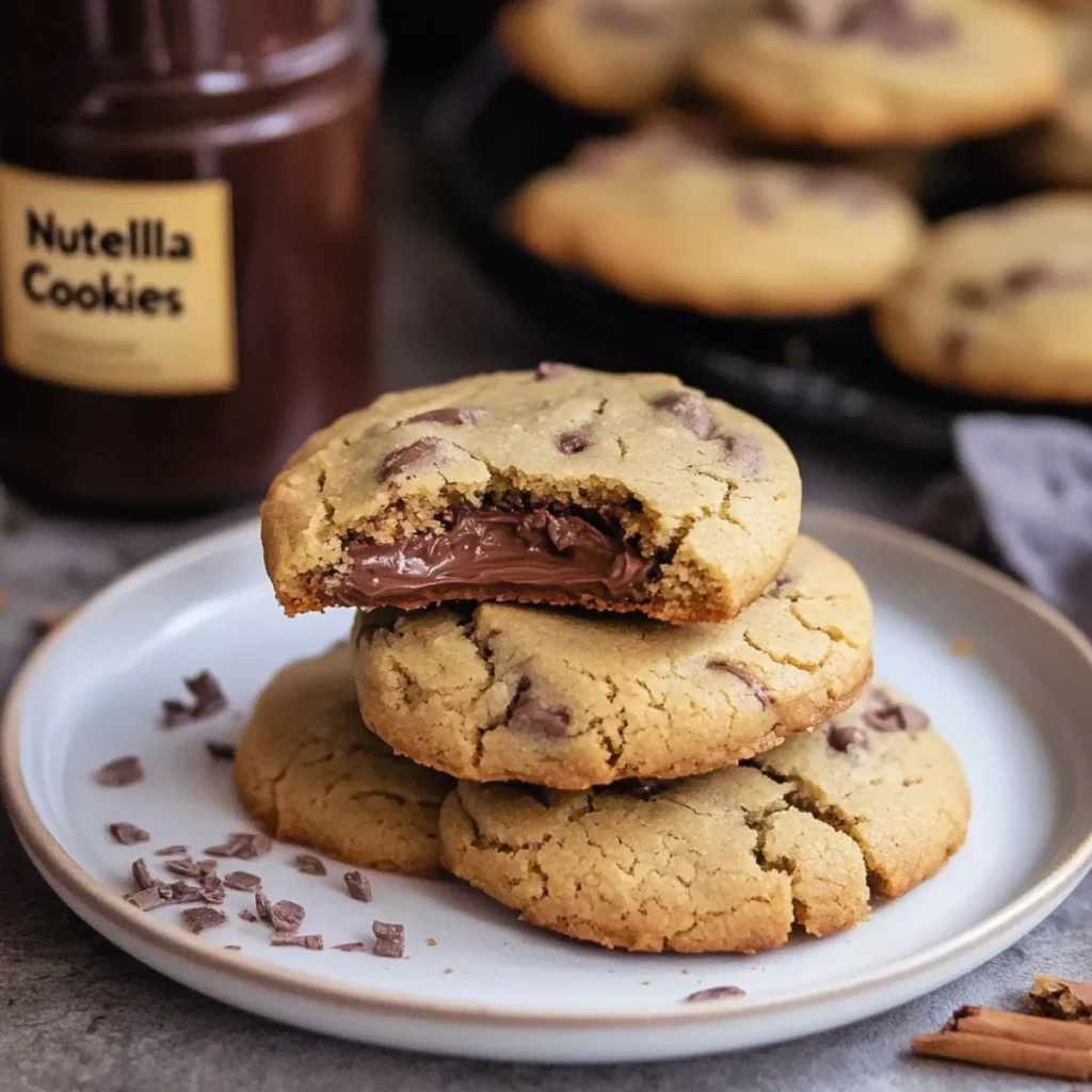 Nutella Stuffed Cookies