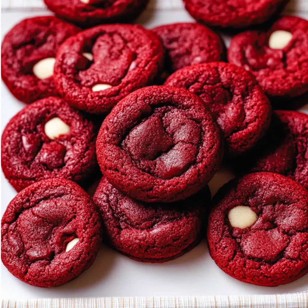 Red Velvet Chocolate Chip Cookies