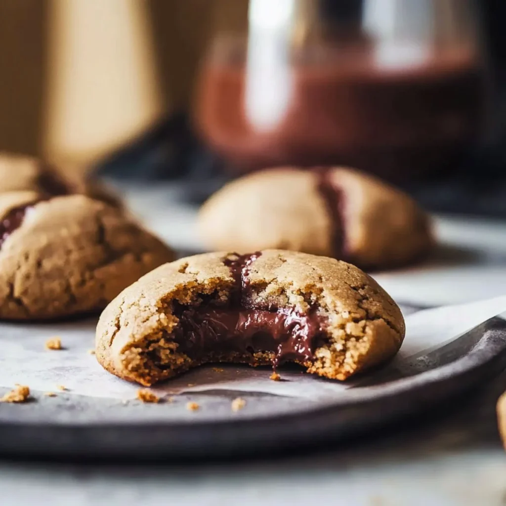 Nutella Stuffed Cookies