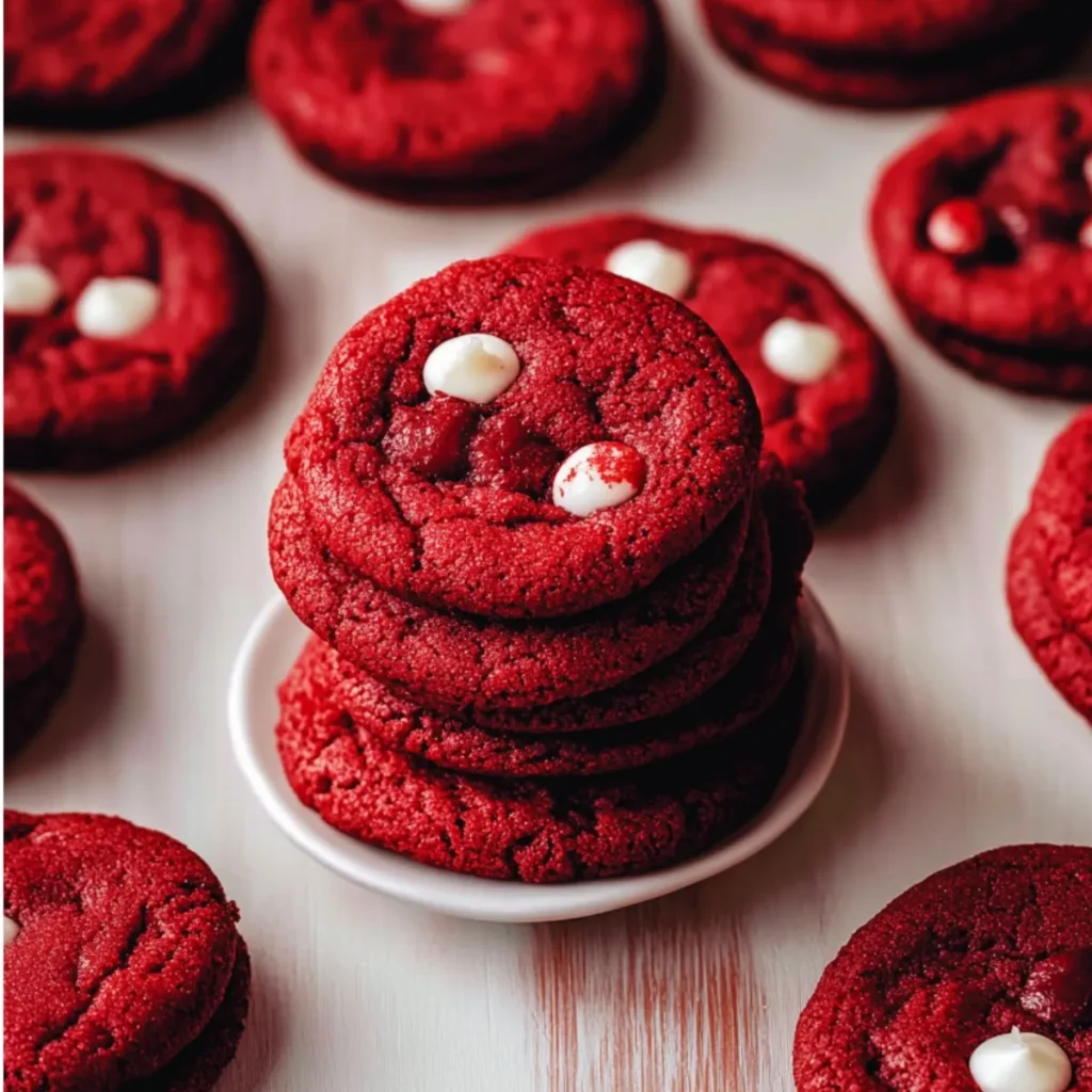 Red Velvet Chocolate Chip Cookies