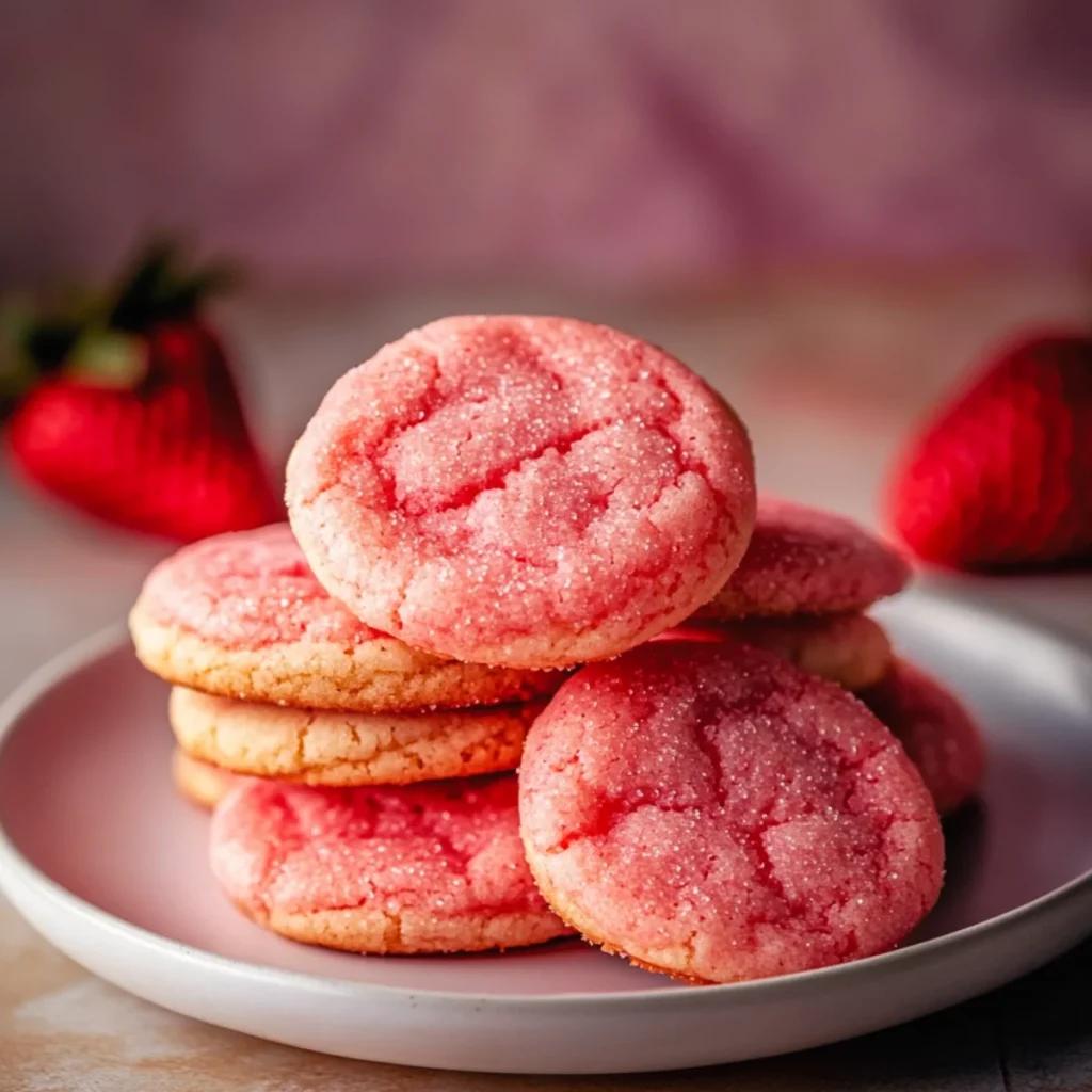 Strawberry sugar cookies