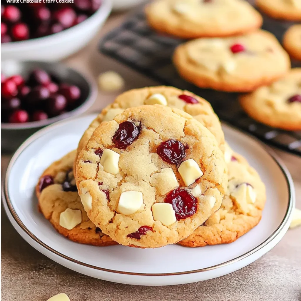 White Chocolate Cranberry Cookies