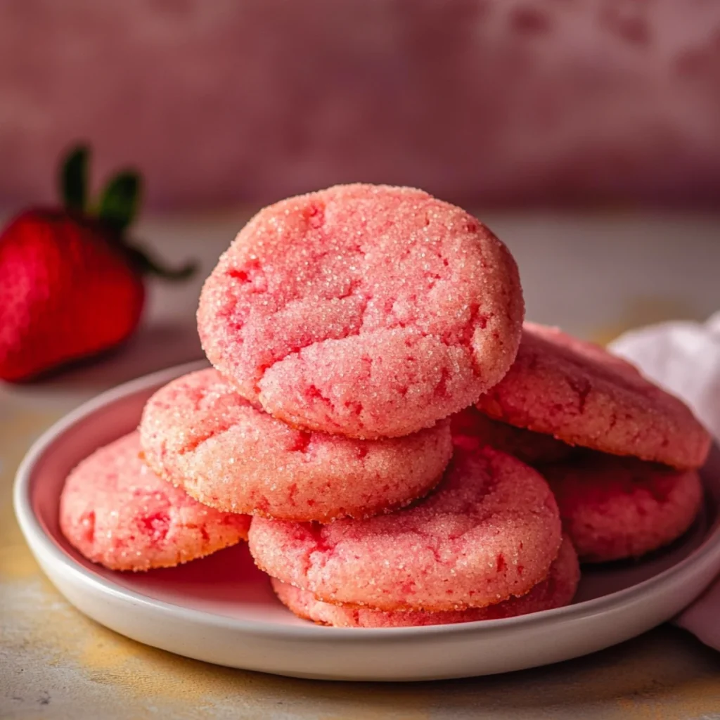 Strawberry sugar cookies