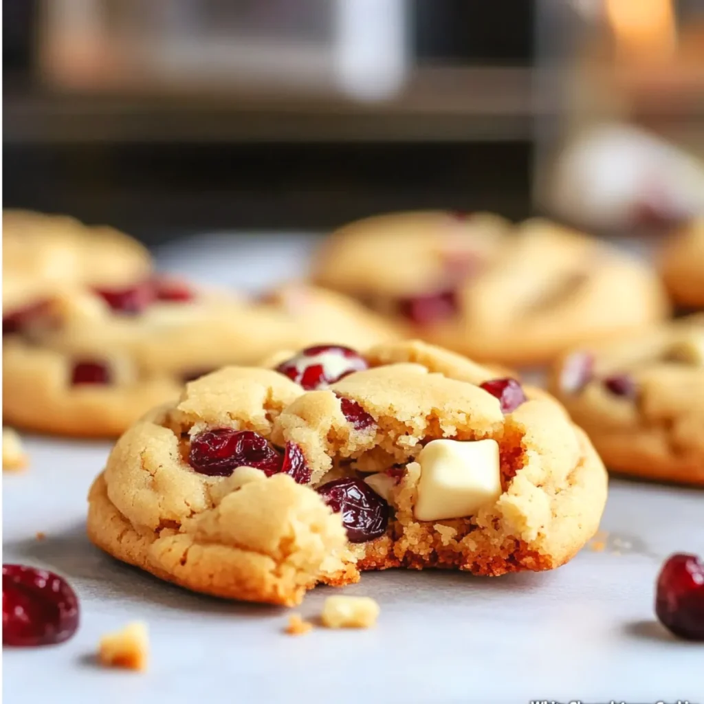 White Chocolate Cranberry Cookies