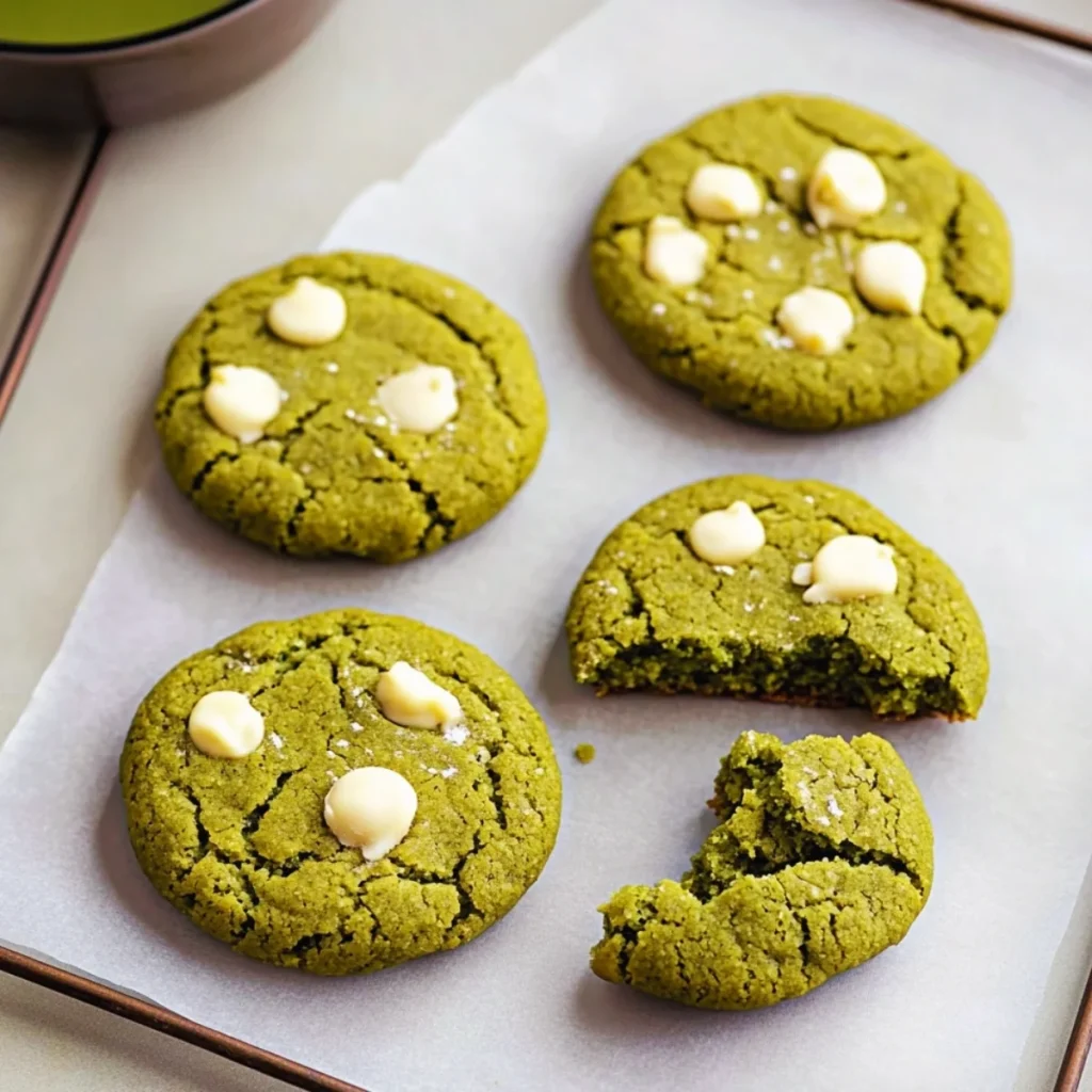 Matcha White Chocolate Cookies