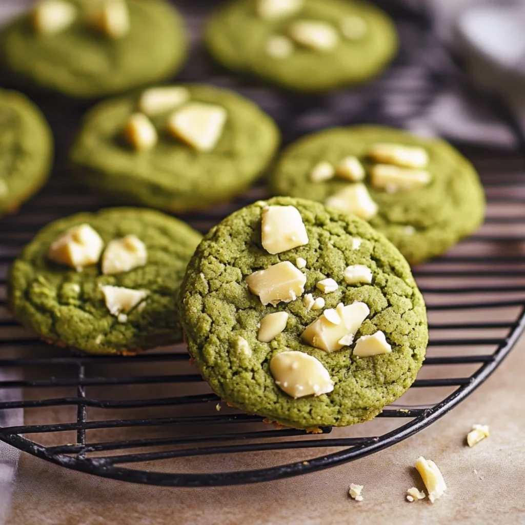 Matcha White Chocolate Cookies