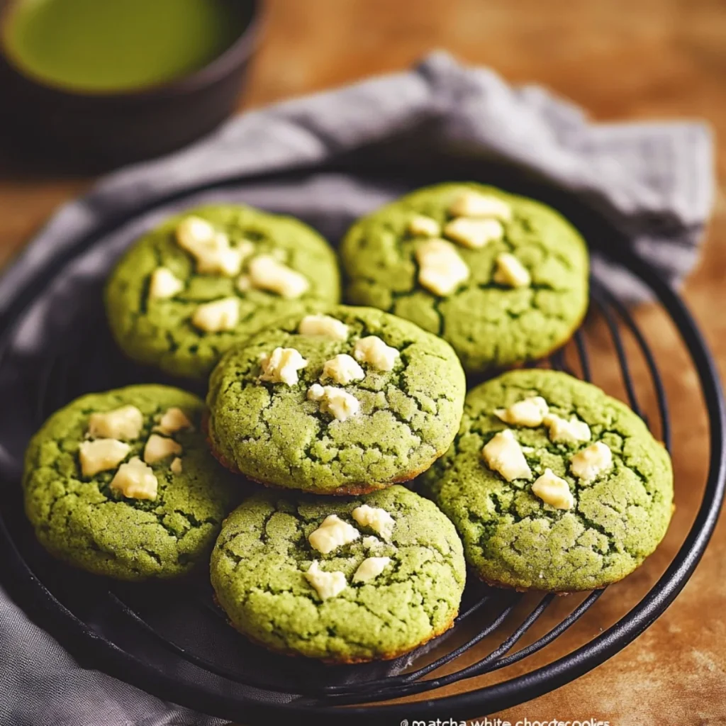 Matcha White Chocolate Cookies
