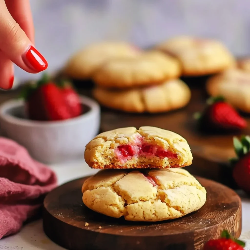 Strawberry Cheesecake Cookies